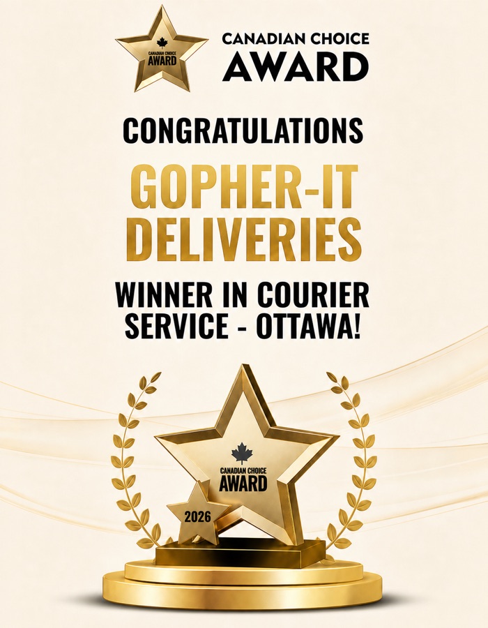 2026 Canadian Choice Award winner in Courier Service, Ottawa