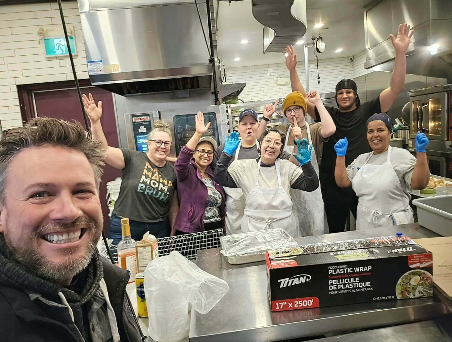 Gopher It visiting the team in a local Ottawa kitchen