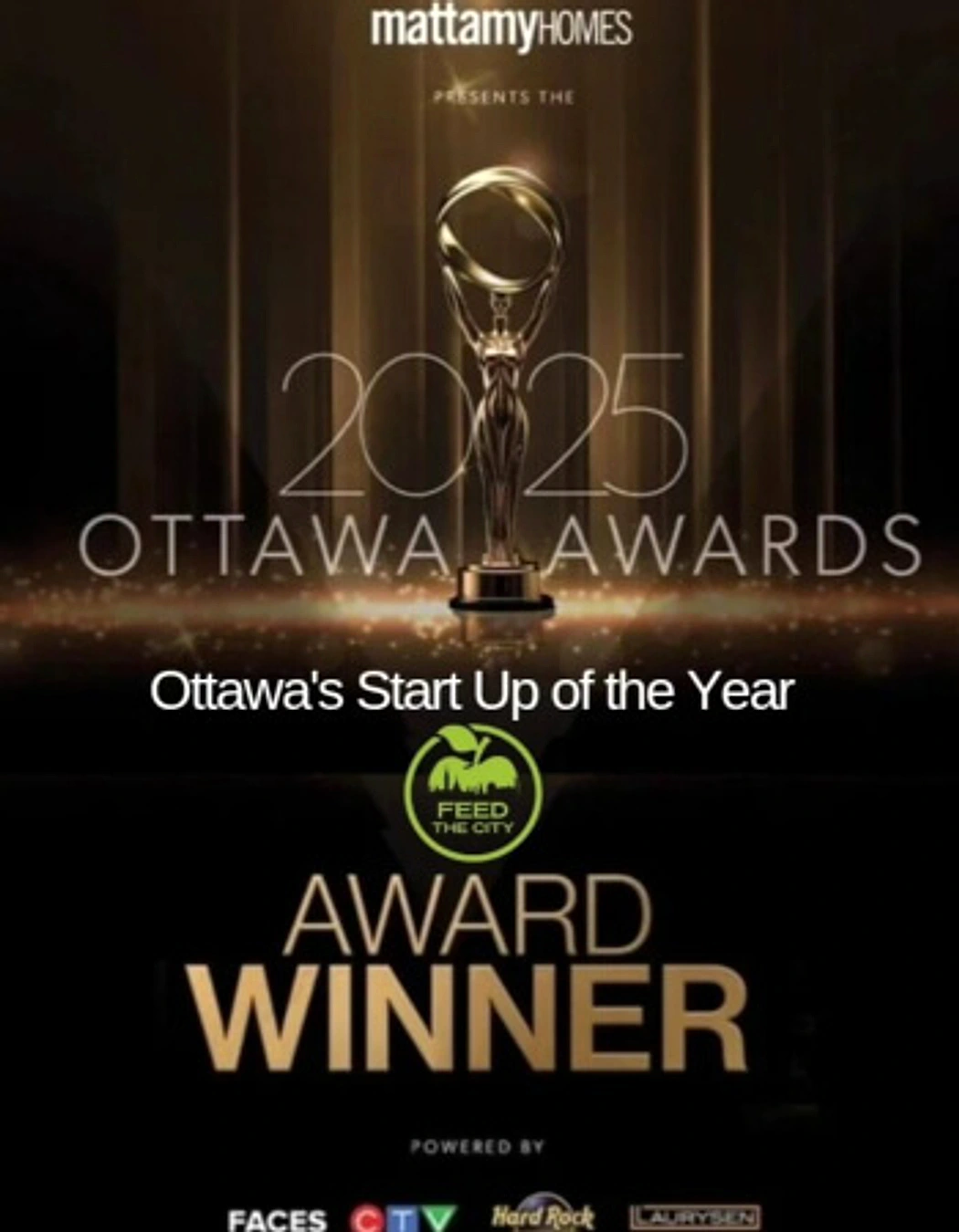 Feed The City named Ottawa's Start Up of the Year at the 2025 Ottawa Awards